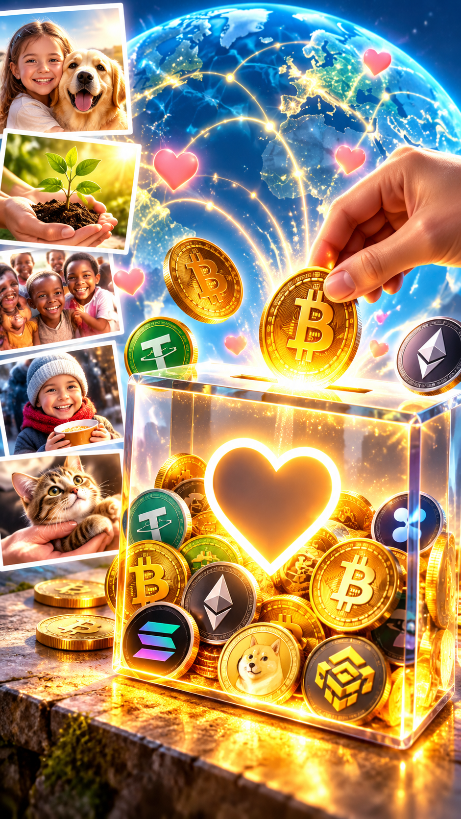 Donazioni in criptovaluta: come le fondazioni benefiche possono accettare Bitcoin, Ethereum e altri token